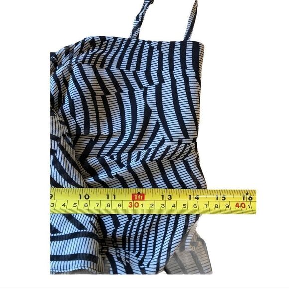 Ted Baker Emidius Zebra Print Silk Strapless Dress EUC - Picture 7 of 11